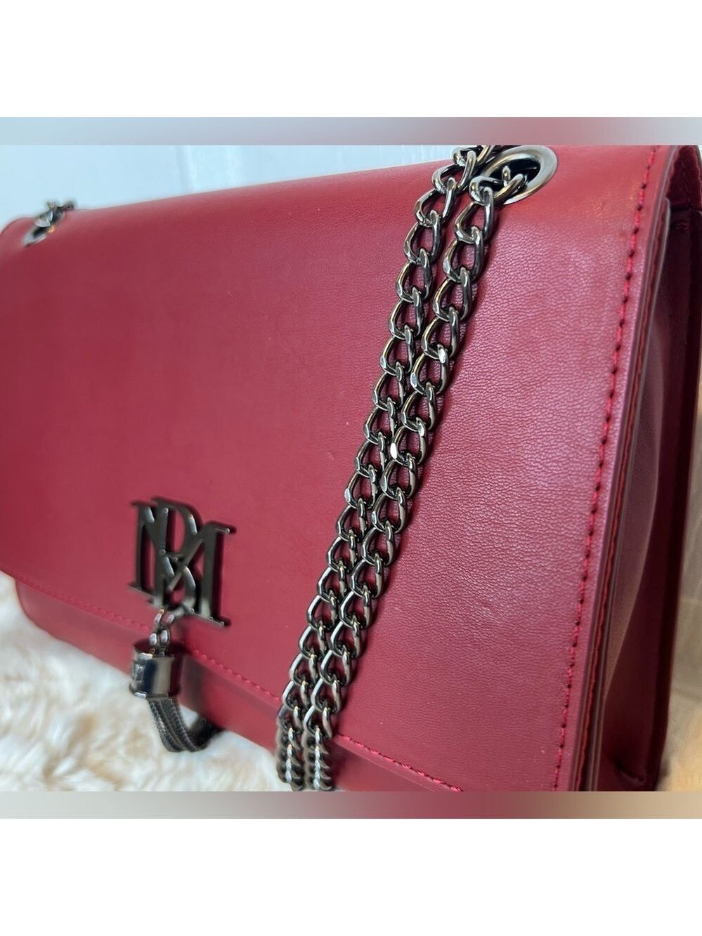 BADGLEY MISCHKA RED CROSSBODY SHOULDER BAG